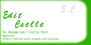 edit cselle business card